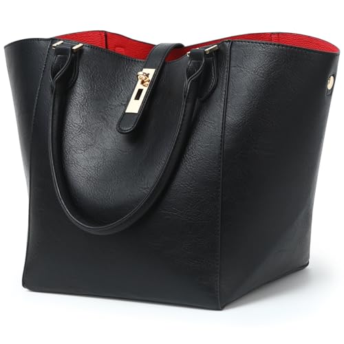 sqlp Shopper Tasche Damen Groß Leder Handtasche for Women Gross Henkeltaschen Big Bag Arbeit Handtaschen für Damen Schultertaschen