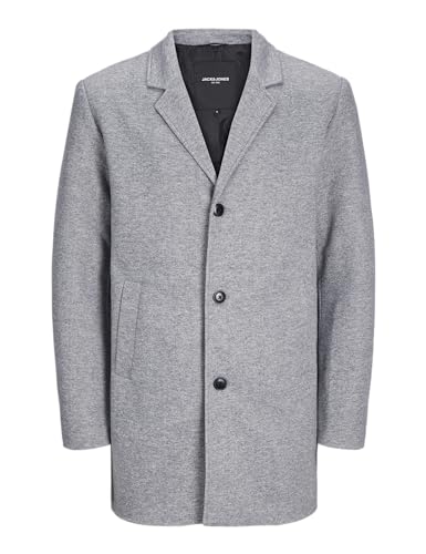 JACK & JONES Herren Mantel JJCHUCK COAT 12259805,Light Grey Melange,XL