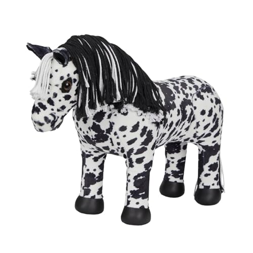 Gioco Peluches cavallo per bambini linea Toy pony modello Appaloosa Dakota Black taglia unica