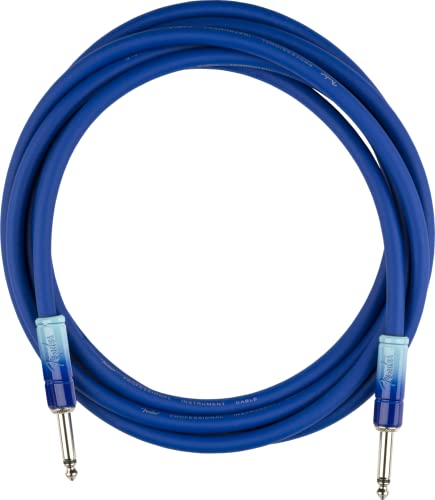 Fender Ombré Instrumentenkabel, geradlinig/gerade, 10', Belair Blue