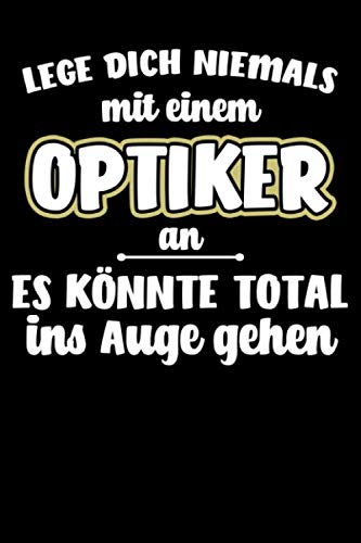 Optiker – ins Auge: nummeriertes A5 Notizbuch Journal Dotted mit Index – 120 Seiten