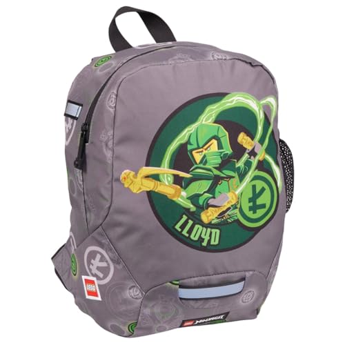 SKANDO BAGS Kindergartenrucksack LEGO® NINJAGO®, Elemental Master of Energy: Leichte Tasche mit verstellbaren Trägern, Namensschild, Netzseitentasche und Reflektoren an allen Seiten.