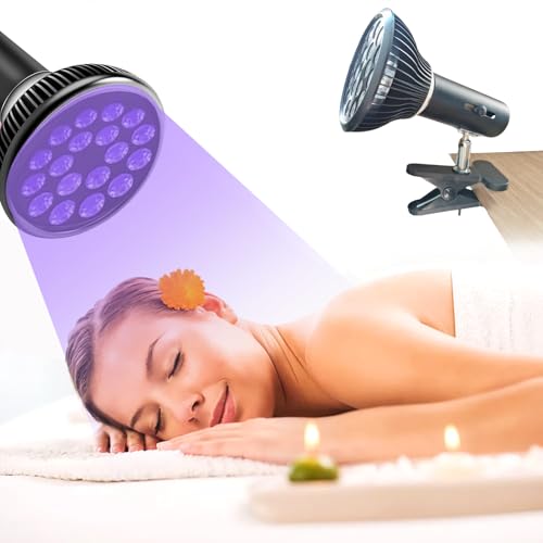  Gesichtsbräuner Solarium Für Zuhause Bräunungslampe, 54W Sonnenlampe Bräunungslampe für Gesicht und Körper, Einschließlich Schutzbrille,Gesichtsbräunung Tageslicht für zu Hause (A)