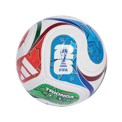 adidas Unisex Kids FIFA World Cup 26™ Trionda League Junior 290 Ball White/Royal Blue/Solar Blue/Power Red 5