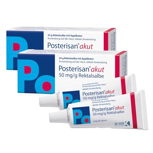 Posterisan akut 50 mg/g Rektalsalbe mit Applikator: 2 x 25 g