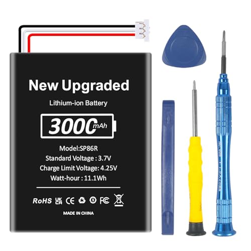 FLSTOR SP86R Akku für Sony PlayStation Vita (PCH-2000 Serie), 3000mAh Hochkapazitäts-Akku mit Werkzeugset - Für Modelle: PCH-2000, PCH-2001, PCH-2006, PCH-2007, Nicht kompatibel mit PCH-1000 Serie
