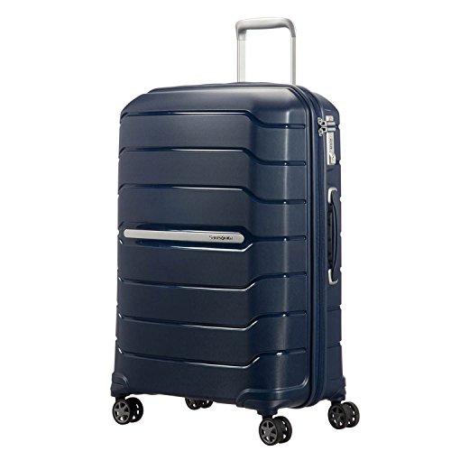 Samsonite Flux - Spinner L, Erweiterbarerer Koffer, 75 cm, 99/111 L, Blau (Navy Blue)