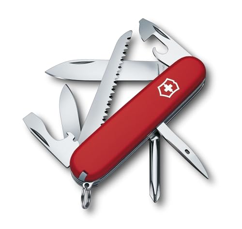 Victorinox Schweizer Taschenmesser Hiker, Swiss Army Knife, Multitool, 13 Funktionen, Klinge, Dosenöffner, Schraubendreher