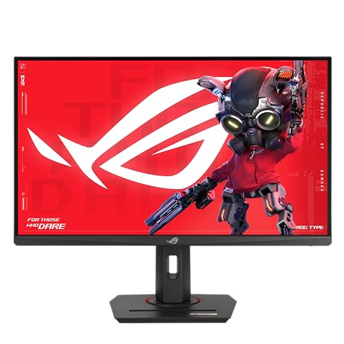 ASUS ROG Strix XG279CNS 27 Zoll Full HD Gaming Monitor (380 Hz, 0.3ms GtG, G-Sync, FreeSync, AdaptiveSync, ELMB-Sync, DisplayHDR 400 - Fast IPS Panel, 16:9, 1920x1080, DP, HDMI, 7.5W USB-C, ergon.)