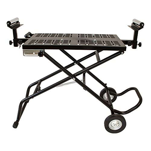 Lemodo Untergestell für Kappsägen | Maschinentisch klappbar | Universal Maschinenuntergestell | Mobile Werkbank für die Werkstatt | Höhenverstellbarer Arbeitstisch