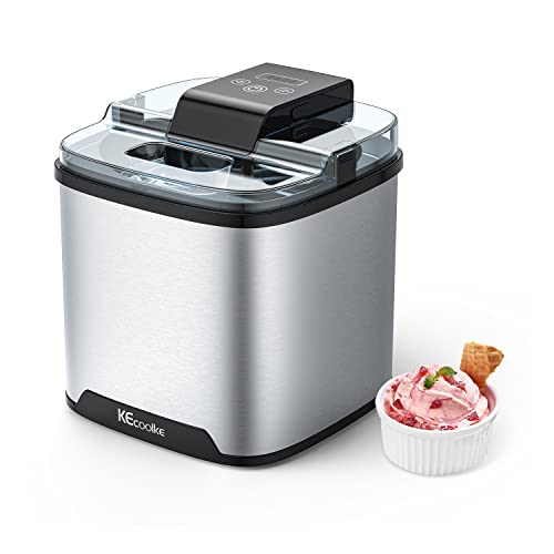 Speiseeisbereiter, Eismaschine, Elektrische Eismaschine Soft Serve Homemade KECOOLKE 2 Quart Frozen Yogurt, Sorbet, Gelato