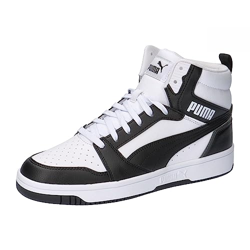 PUMA Unisex Rebound V6 Turnschuhe, Puma White Puma Black Shadow Gray Puma White, 46 EU