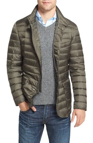 WOOLRICH Sundance Blazer Light Down Jacket Olive Brown (M, Olive Brown)