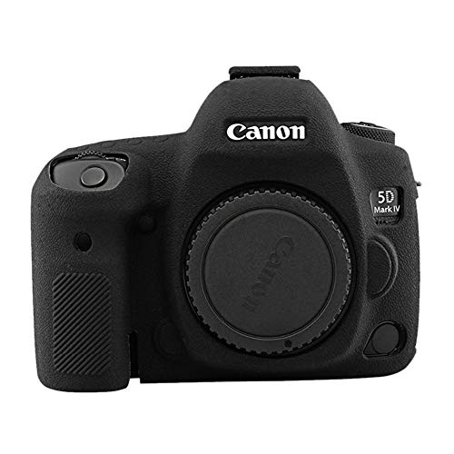 kinokoo Silikon Cover für Canon EOS 5D Mark IV Schutzhülle Gummi Case Canon EOS 5D IV Anti-Rutsch-Oberfläche, Schwarz