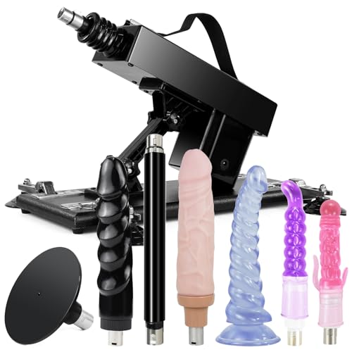 Sexmaschine,Dildo Maschine mit Saugnapf,Anal Dildo,Automatisch Fickmaschine mit 7 Sex Spielzeug Zubehör,Fickle Maschinen Sexspielzeug für Frauen,Männer und Paar SextoySet