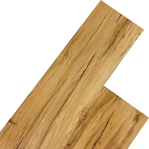 STILISTA Vinyl Laminat Dielen, 15 Dekors Wählbar, 5,07 oder 20 m², Rutschfest, Wasserfest, Schwer Entflammbar - 5,07 m² Apfelholz Warm