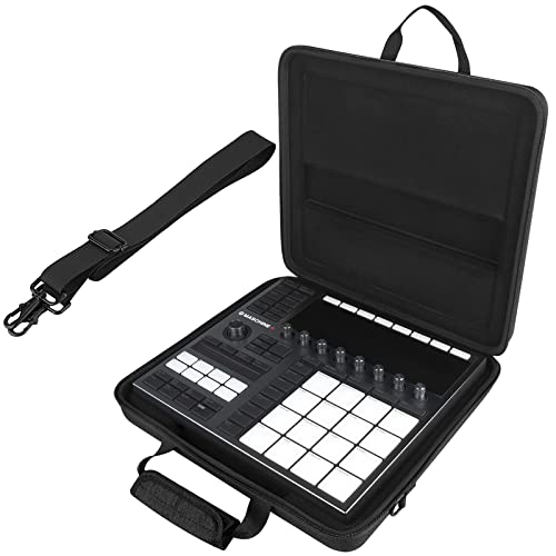 Geekria Analoge Gerätetasche, kompatibel mit Native Instruments Maschine Plus, Maschine MK3, Schutzhülle, wasserabweisend, Reisetasche mit Schultergurt