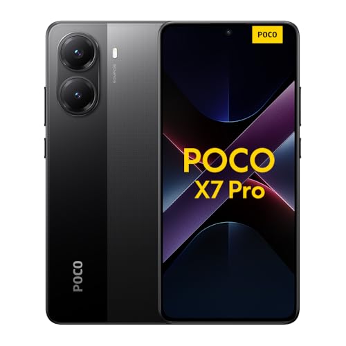 XIAOMI Poco X7 Pro Smartphone, 8+256GB, Schwarz, 50MP Hauptkamera mit OIS, 6000mAh (typ.) Akku mit 90W HyperCharge, IP68, KI-Funktionen