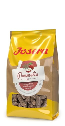 JOSERA Pommelie - Pferdeleckerli (1 x 900 g) | PFERD | Premium Ergänzungsfutter für Pferde | gesunde und schmackhafte Pferdeleckerlis zu 100 % aus Apfel & Thymian | getreidefrei | 1er Pack