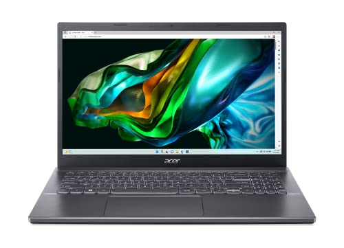 acer Aspire 5 (A515-57-7757) Laptop | 15, 6 FHD Display | Intel Core i7-1255U | 16 GB RAM | 1 TB SSD | Intel Iris Xe Graphics | Windows 11 | QWERTZ Tastatur | grau