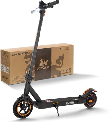 Kukirin E Scooter,Elektro Elektroroller Erwachsene Elektroscooter,E Roller Offroad,Elektro Scooter Roller,Patinete electrico(40 Km Reichweite),S1MAX