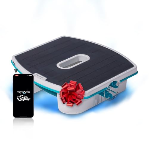 Dolphin Skimmi Automatischer Poolskimmer Bluetooth – Reinigung der Wasseroberfläche mit intelligenten Sensoren, Solaraufladung