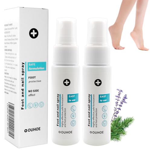2 Pcs Foot and Nail Spray, Fungal Nail, Fußpilz Behandeln, Gegen Nagelpilz, Nagelpilz Behandlung Schnell Intensiv Fußpflege produkte Spray