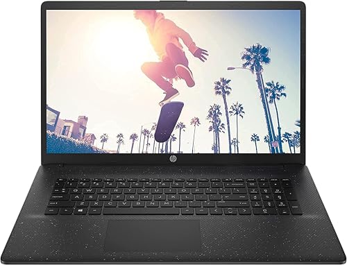 HP Laptop, 17,3 Zoll HD+ Display, Intel N4120 4 x 2.60 GHz, 8 GB DDR4 RAM, 256 GB SSD, Intel UHD Graphics, Schwarz, Norton 360, Windows 11