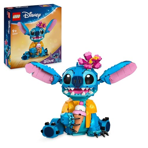 LEGO ǀ Disney Stitch, BAU- und Spielset für Kinder, Figur mit Eiswaffel, Spielzeug, kreatives Set zum Bauen, Mädchen, Jungen und alle Fans der Kinoerfolgs Lilo & Stitch 43249
