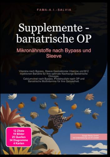 Supplemente - bariatrische OP: Mikronährstoffe nach Bypass und Sleeve: Vitamine nach Bypass, Sleeve Gastrektomie Vitamine und B12 Injektionen ... Multivitamine für Ihre Gesundheit.