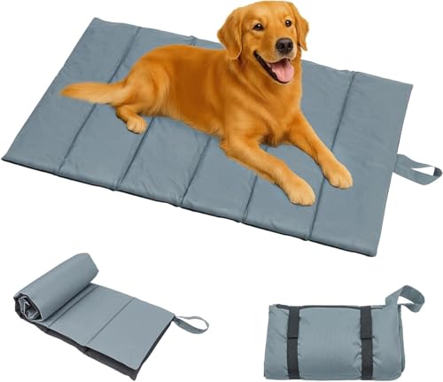 MorNon 105 X 63cm Hundedecke für Unterwegs Hundematte Outdoor Waschbar Hundematte für Reise Camping Komfort und Weiches Hundebett