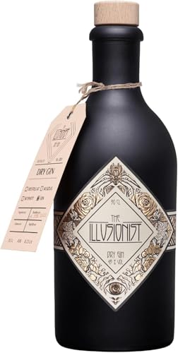 The Illusionist Dry Gin | Der Farbwechsel Gin | 16 Premium Botanicals | Floral & Fruchtig | 45% Vol. | 500ml