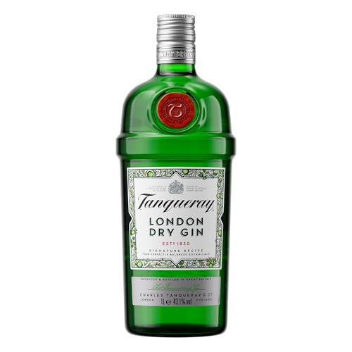 Tanqueray London Dry Gin | aromatischer Gin | 4-fach destilliert auf englischem Boden | 43,1% vol | 1000ml Einzelflasche
