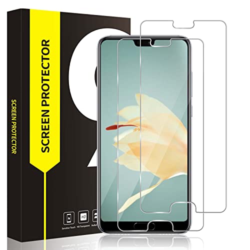 Cable Leader 2 Stück Schutzfolie für Panzerglas für Huawei P20 Pro, 9H Härte Schutzglas, Anti Kratzer, Keine Blasen, 2.5D Kante, Sensitive Touch, Hoch Definition Huawei P20 Pro Displayschutzfolie