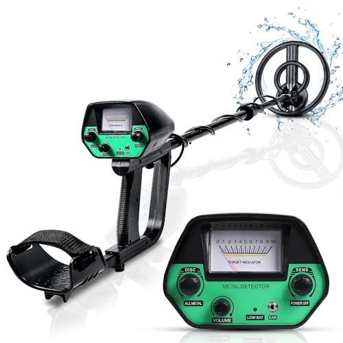 Metalldetektor, Metalldetektor Profi für Erwachsene Anfänger und Kinder – Leichter Hochpräziser Metalldetektoren mit Wasserdichter Suchspule verstellbarem Länge (78–107 cm)