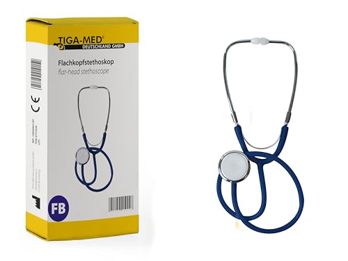 Stethoskop Flachkopf Schwesterstethoskop Farbe: blau Stetoskop Stethoskope 1 Stück