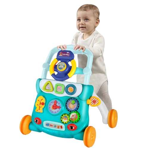 Supfine Baby Lauflernwagen Mit Musik und Wassertank, Spiel- und Laufwagen, Walker Spielzeug für Kinder, Geschenk für Jungen und Mädchen (Grün)