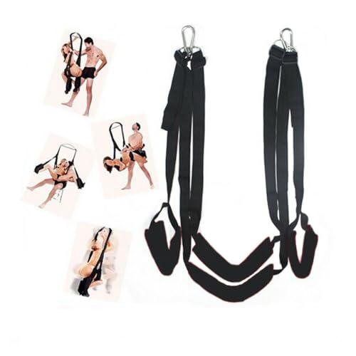 Liebesschaukel Sexschaukel Halterung Metall Dreieck Rahmen Sexmöbel Rahmen Zubehör Für Die Decke Sex Swing SM Sexspielzeug für Paare (Schwarz Swing)