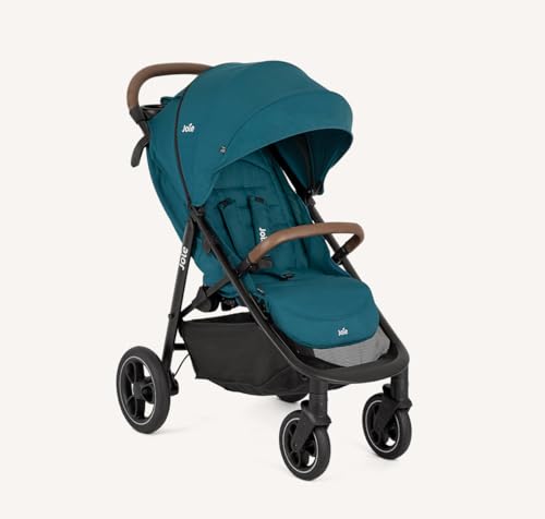 Kinderwagen der Marke Joie. Modell Buggy & Sportwagen Litetrax Pro bis 22 kg belastbar mit Schieber-Ablagefach & Regenschutz - Peacock