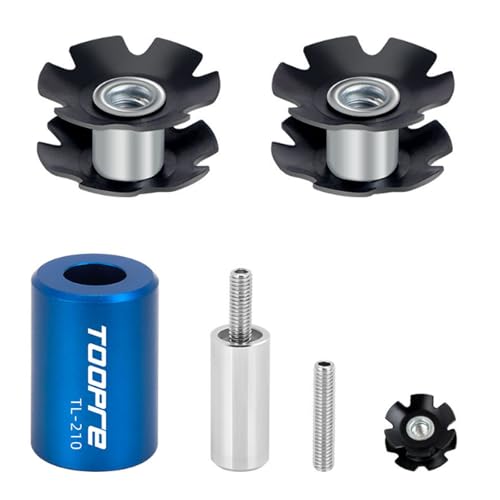 NIYATA Fahrradgabel Sternmutter Einstellwerkzeug, Sonnenblumen-Fahrwerkzeug,Geeignet für TOOPRE Mountain-Rennräder,Wird mit 2 Gabelsonnenblumen geliefert,Die für 28,6mm Gabelrohre geeignet sind