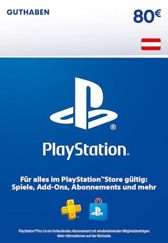 80€ PlayStation Store Guthaben für PlayStation Plus | PSN Österreichisches Konto [Code per Email]