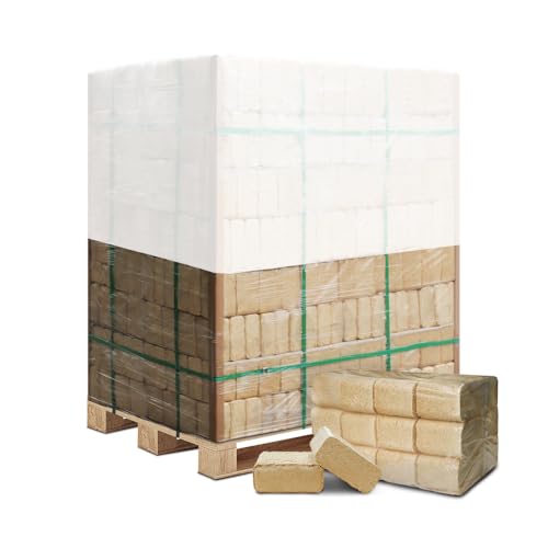 Holzbriketts aus Kiefernholz (100% Kiefer) auf 1 Palette - für Kamin, Ofen, Grill, Smoker - 480 kg oder 720 kg (480 kg)
