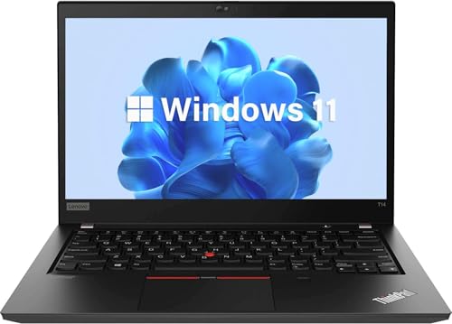 Lenovo Thinkpad T14 Gen 1 Business Laptop, 14 Zoll FHD (1920x1080), Intel Core i5-10310U, 16GB DDR4 RAM, 512GB SSD, QWERTY Tastatur, Windows 11 Pro (Generalüberholt)