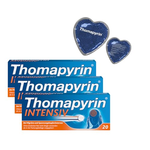 Multipack Set mit THOMAPYRIN INTENSIV Tabletten (3x20St) + Thomapyrin Kühlherzen