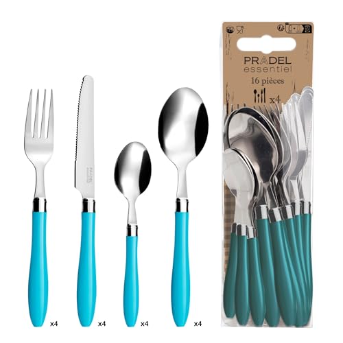 Amefa Reglisse Besteck, Edelstahl, 16 Einheiten, 8 x 6 x 27 cm, Türkis 7437501