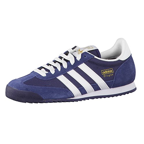 adidas Originals Herren Dragon Sneakers, Blau (NEW NAVY / WHITE / METALLIC GOLD), 43.1/3 EU (9 UK)