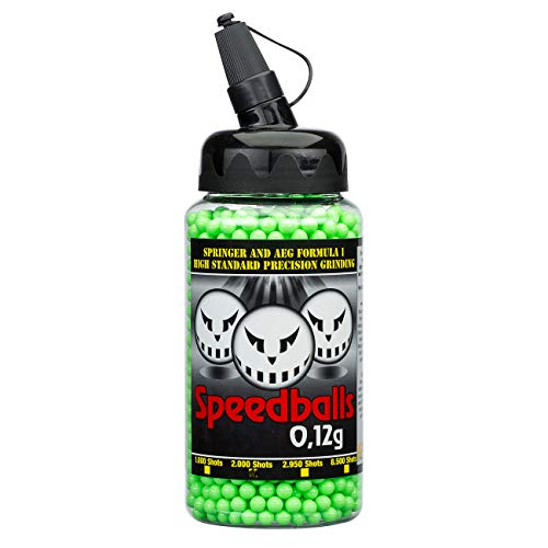 Speedballs Airsoft Munition New Formula BBS 0,12g 2.000er Speedloader Zombie Green