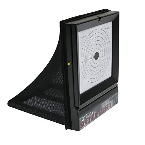 OpTacs - Softair Ziel Target Airsoft Kugelfang - Zielscheibe inkl. Pendelziel und Zielscheiben Zubehör für Air Soft Waffen und CO² Pistole mit Kugeln