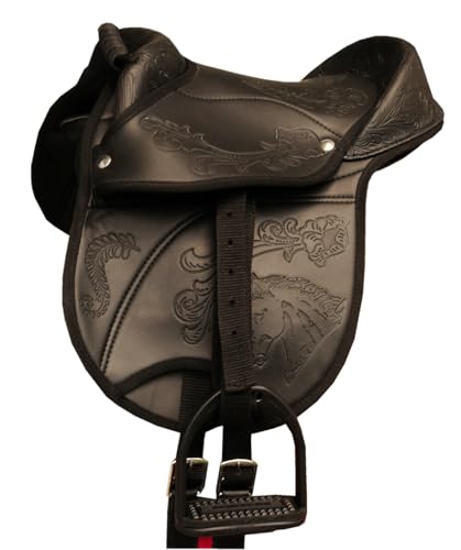 AMKA Ponysattel Ponyreitkissen Reitkissen Nevio mit Prägungen mit Zubehör