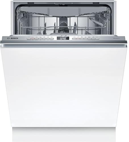 Bosch SBV4EVX08E, Serie 4, Smarter XXL-Geschirrspüler Vollintegriert 60 cm, Besteckschublade, Spülmaschine mit Programmassistent, sehr Leise, Rackmatic, Automatische Türöffnung, InfoLight, AquaStop